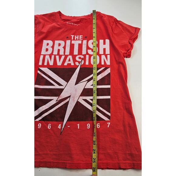 New The British Invasion 1964-1967 rock roll S Distressed festival concert top - Picture 5 of 7